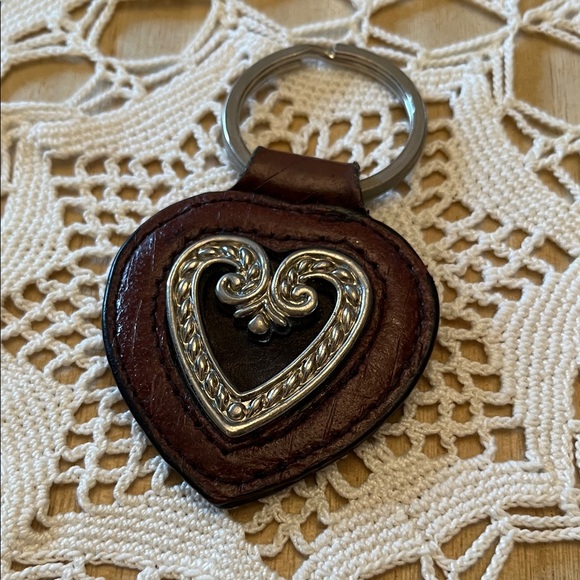 Brighton Brown and Silver Heart Key Holder - Picture 1 of 1
